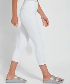 Lysse Lysse Toothpick Denim Capri, White