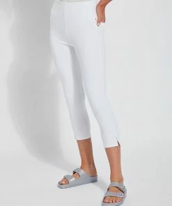 Lysse Lysse Toothpick Denim Capri, White