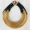 Monies Multistrand Collar Necklace, Gold Monies