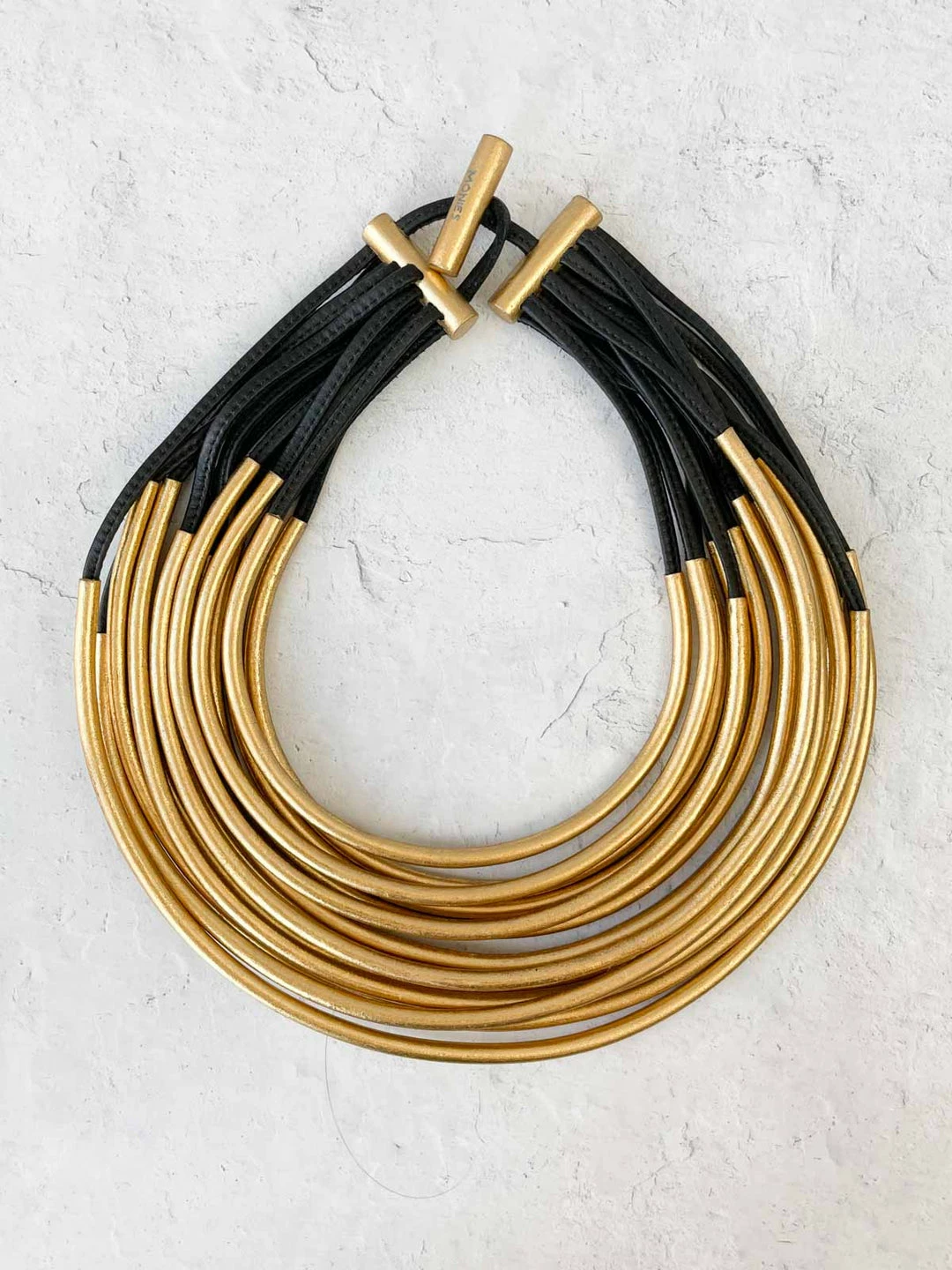 Monies Multistrand Collar Necklace, Gold Monies