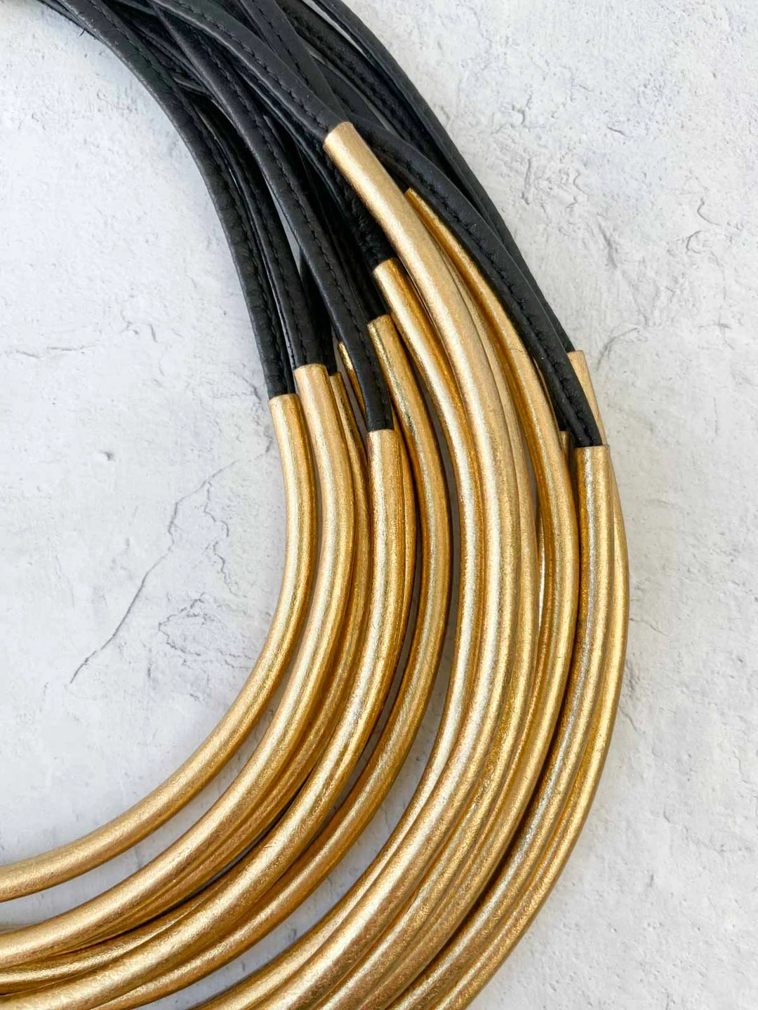 Monies Multistrand Collar Necklace, Gold Monies