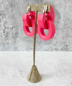 Monies Rose Earclips, Pink Monies