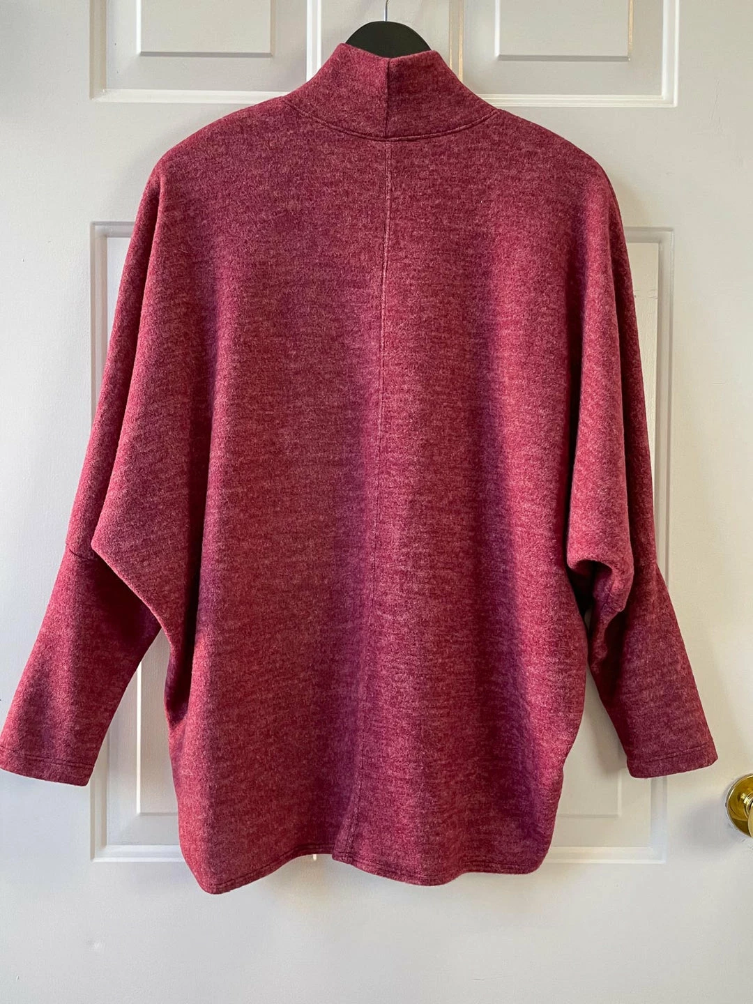 Nally And Millie Nally & Millie Brushed Crossover Cowl Top, Burgundy