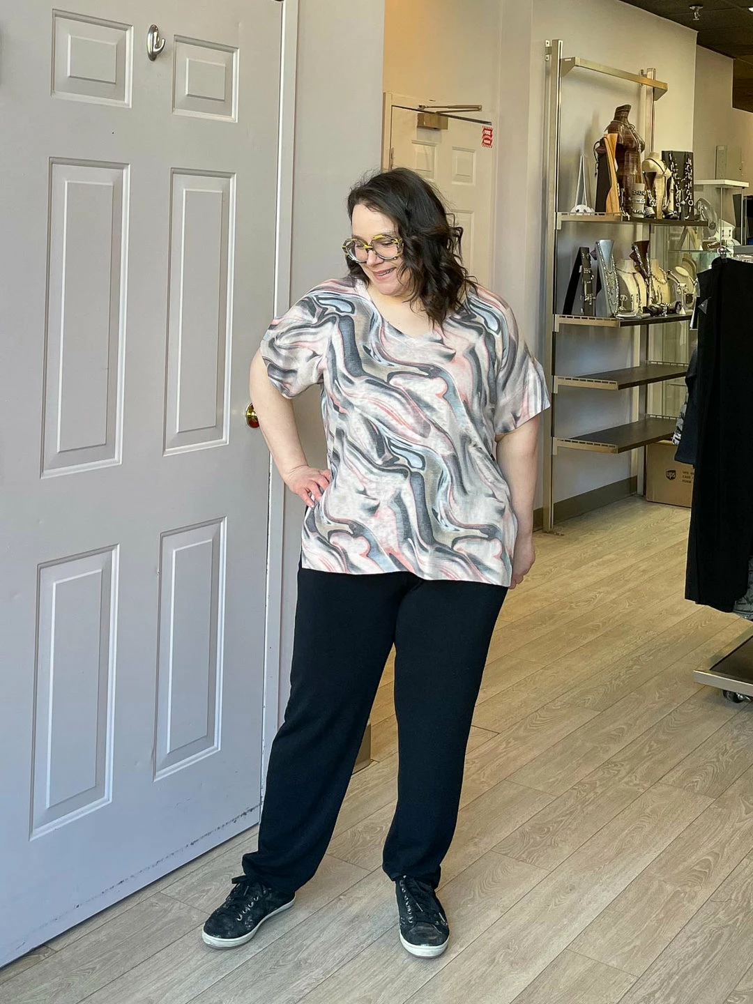 Nally And Millie Nally & Millie French Terry Pull On Pants, Black