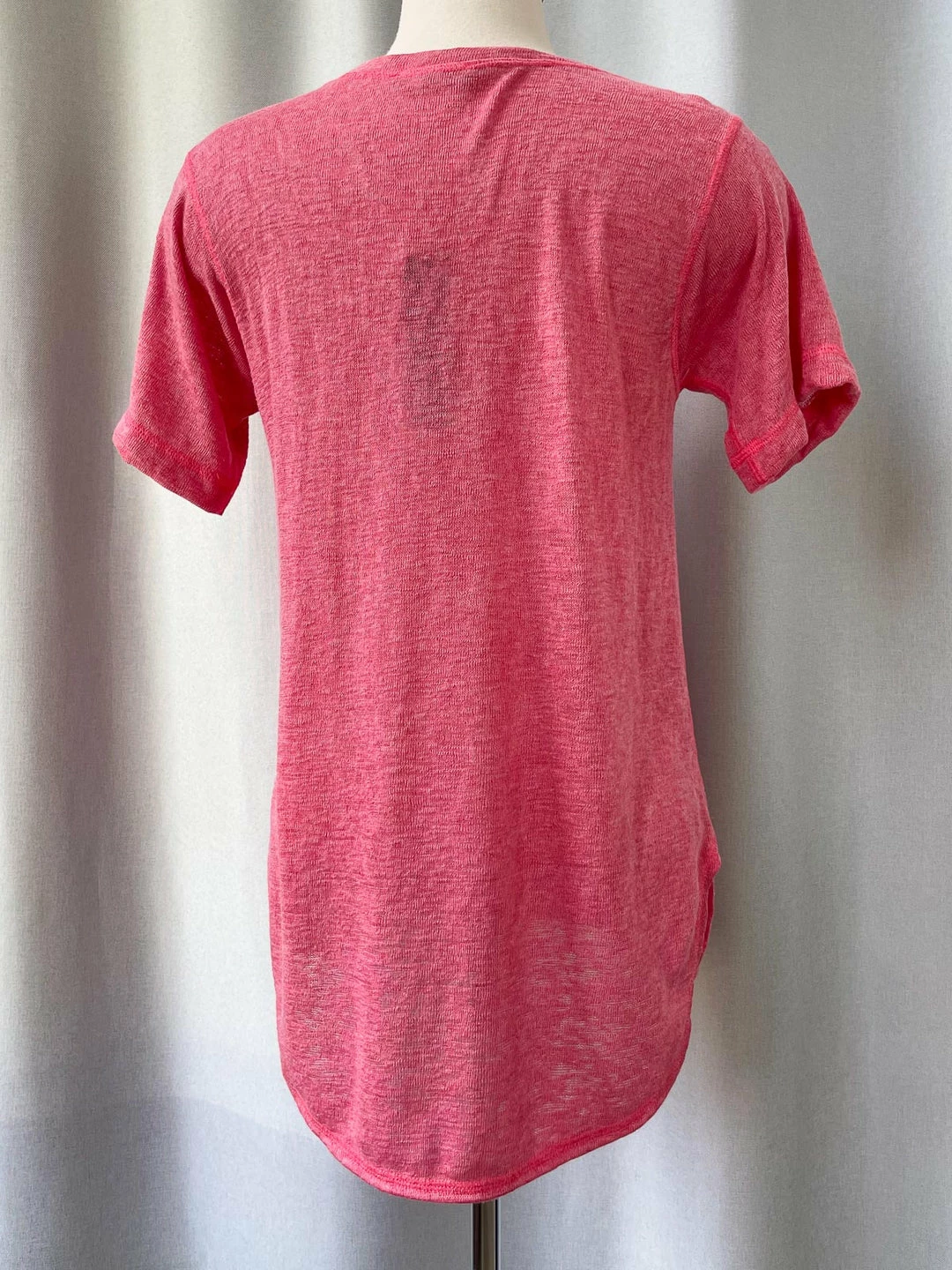 Nally And Millie Nally & Millie Slub Knit Short Sleeve Tee, Azalea