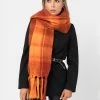 Pia Rossini Zabella Scarf, Orange/Red