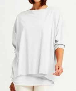 Planet Boxy Tee, White Planet