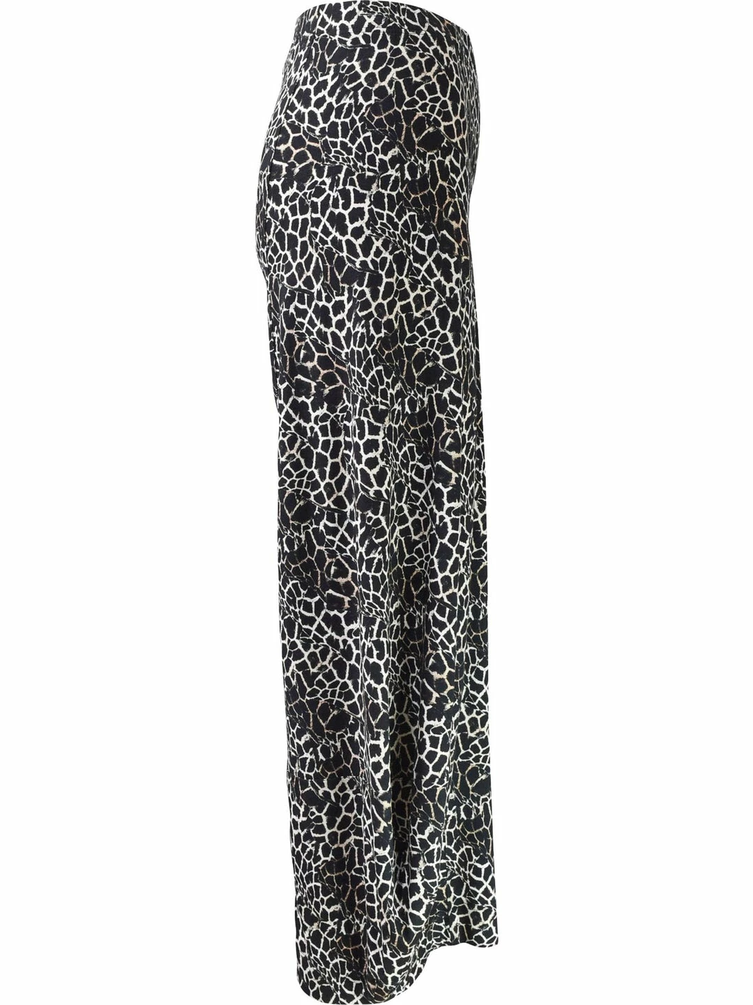 Q'Neel Q'Neel Crackle Print Lantern Pant, Black/Tan