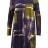 Q'Neel Printed A-Line Tunic, Plum/Ochre
