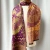 Rapti Fashion Cashmere Rectangular Scarf, Purple Peach Paisley Rapti Fashion