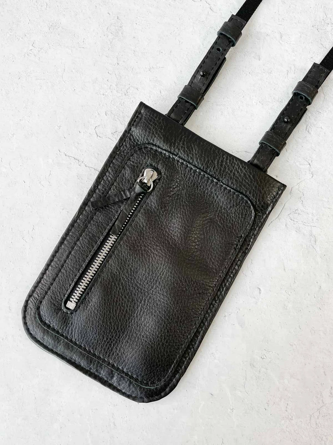 Riel Cell Phone Sling Crossbody Bag, Black Riel