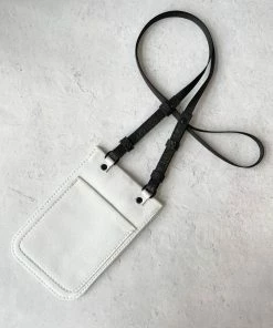 Riel Cell Phone Sling Crossbody Bag, White