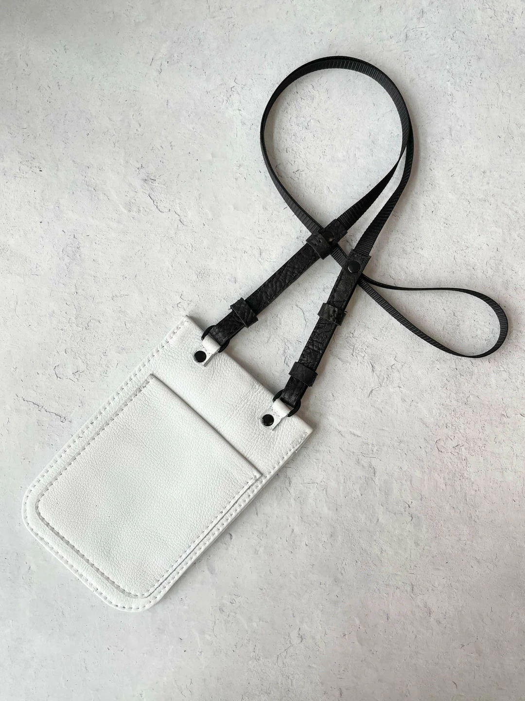 Riel Cell Phone Sling Crossbody Bag, White