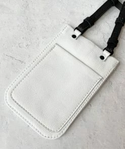 Riel Cell Phone Sling Crossbody Bag, White