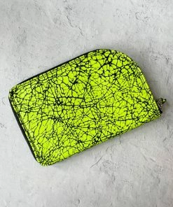 Riel Riel Large Zipper Wallet, Neon Yellow