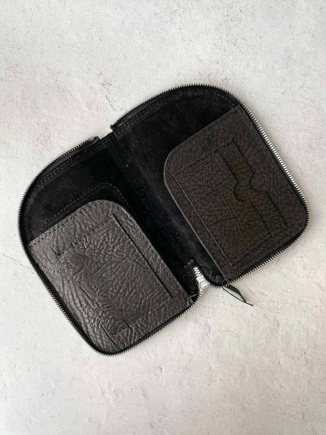 Riel Riel Large Zipper Wallet, Neon Yellow