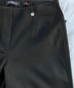 Robell Marie Garment Dyed Pant - Black