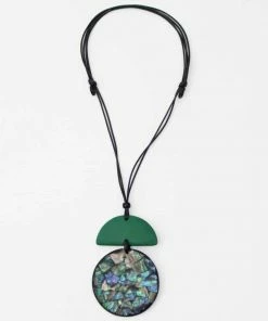 Sylca Designs Sylca Designs Addison Pendant Necklace, Green