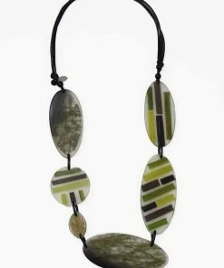Sylca Designs Sylca Designs Alessia Statement Necklace, Green