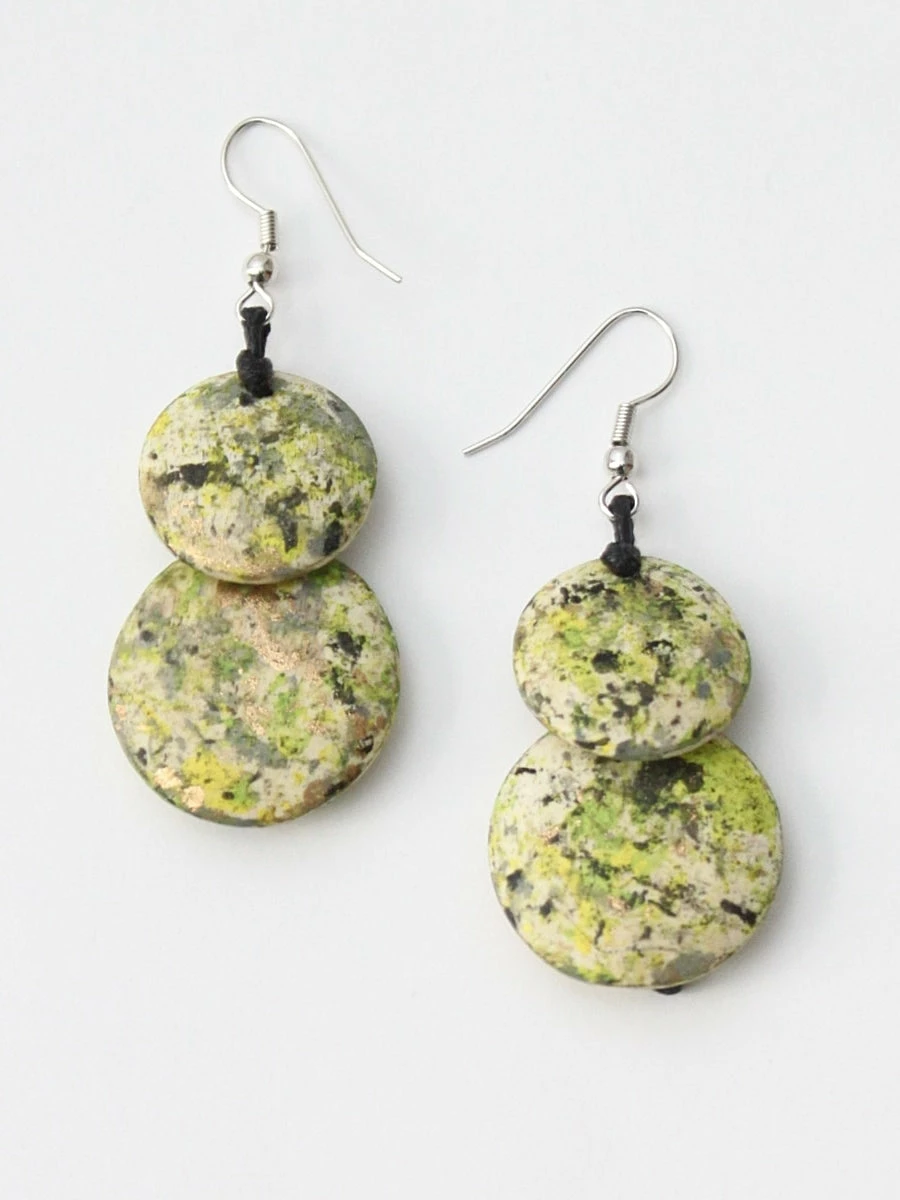 Sylca Designs Amelie Drop Earrings, Apple Multi Sylca Designs