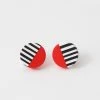 Sylca Designs Sylca Designs Chloe Stud Earrings, Red