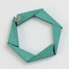 Sylca Designs Geometric Wooden Bracelet, Turquoise