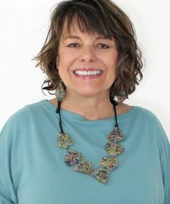 Sylca Designs Sylca Designs Jessa Geometric Confetti Necklace, Multi