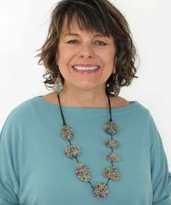 Sylca Designs Jillian Confetti Statement Necklace, Multi