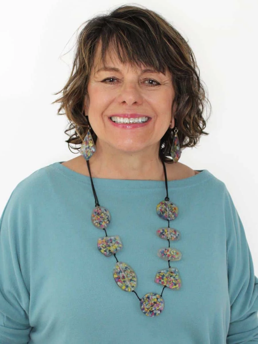 Sylca Designs Jillian Confetti Statement Necklace, Multi