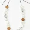 Sylca Designs Mila Statement Necklace, White Sylca Designs