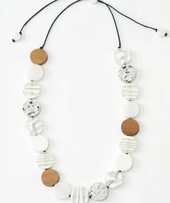 Sylca Designs Mila Statement Necklace, White Sylca Designs