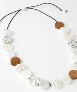 Sylca Designs Mila Statement Necklace, White Sylca Designs
