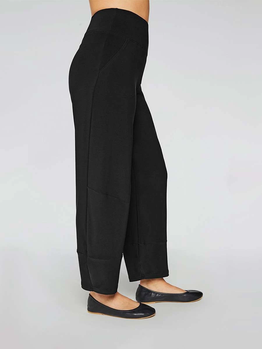 Sympli Angle Seam Lantern Pant, Black