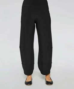 Sympli Angle Seam Lantern Pant, Black