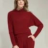 Sympli Sympli Funnel Neck Dolman T, Brick