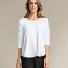Sympli Sympli Go To Classic T Relax 3/4 Sleeve - White