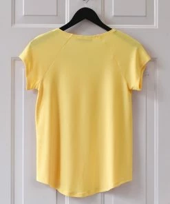 Sympli Go To Raglan T, Lemon