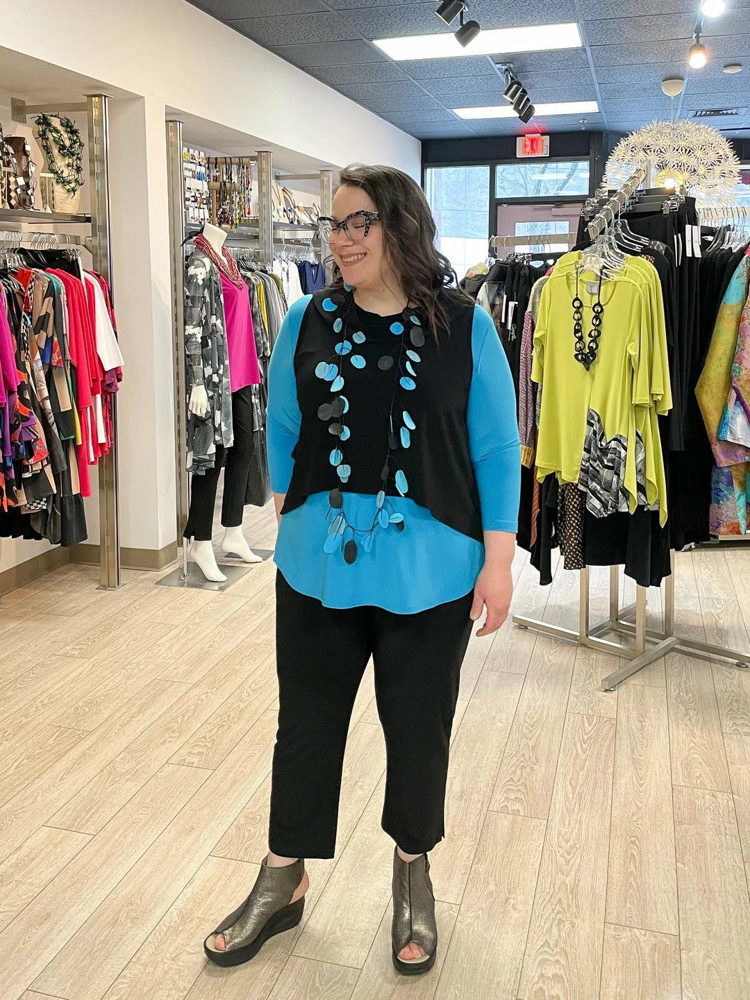 Sympli Go To Classic T Relax, 3/4 Sleeve, Splash