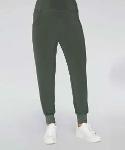 Sympli Motion Trim Cuff Jogger, Melange Olive Sympli