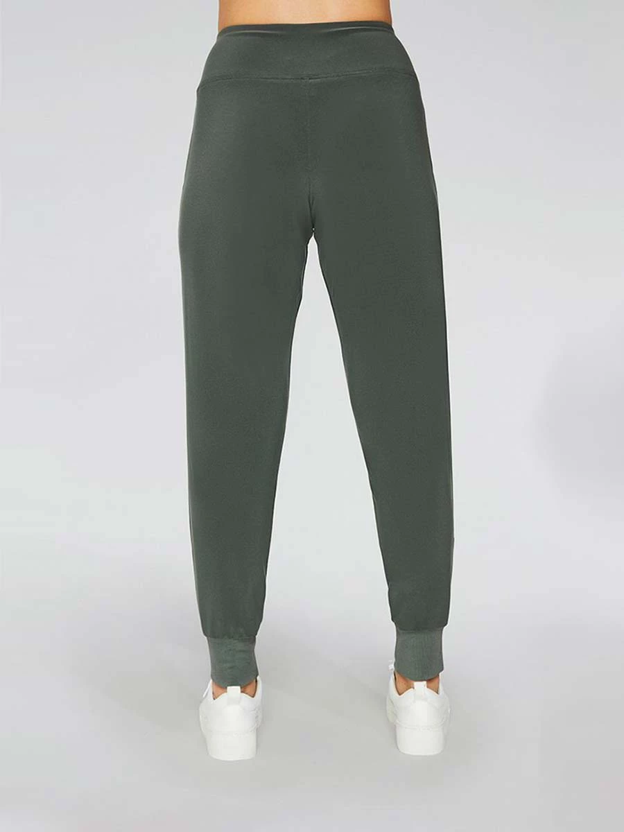 Sympli Motion Trim Cuff Jogger, Melange Olive Sympli