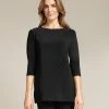 Sympli Sympli Nu Ideal Tunic 3/4 Sleeve, Black