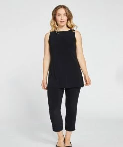 Sympli Sleeveless Nu Ideal Tunic, Black