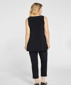 Sympli Sleeveless Nu Ideal Tunic, Black
