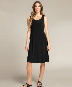 Sympli Tank Dress Short, Black