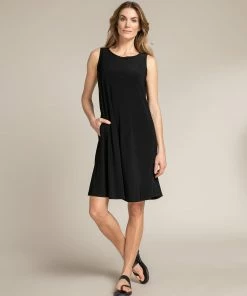 Sympli Tank Dress Short, Black