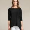 Sympli Sympli True T, 3/4 Sleeve, Black