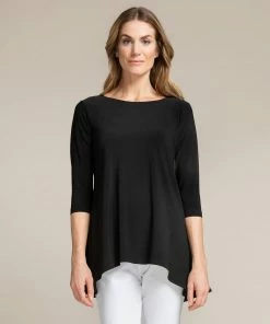 Sympli Sympli True T, 3/4 Sleeve, Black