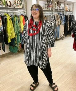 Trine Kryger Simonsen Liv Tunic, Black/White Trine Kryger Simonsen