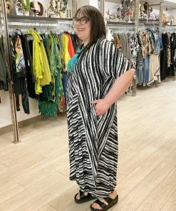 Trine Kryger Simonsen Trine Kryger Simonsen Luni Angled Panel Dress, Black/White