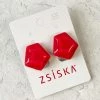 Zsiska Aurora Clip Earrings, Fuchsia